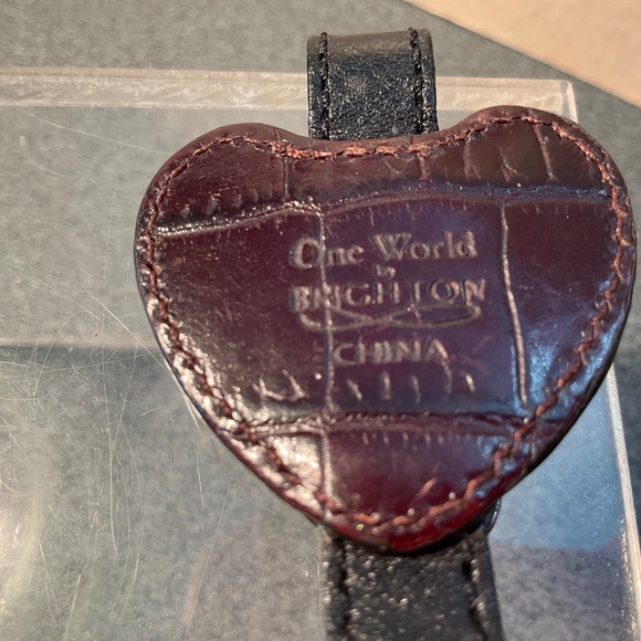 Brighton Purse Accessory Hook Key Ring Leather Camilla Flower - Picture 3 of 6